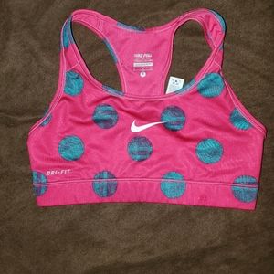 Nike Pro Dri Fit Sports Bra Pink Small